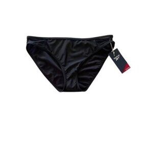 Reebok Women's Black Mesh-Side Hipster Bikini Bottoms Size L NWT $46